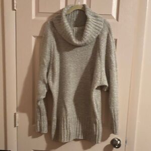 Decree Light Gray Cowl Neck Sweater